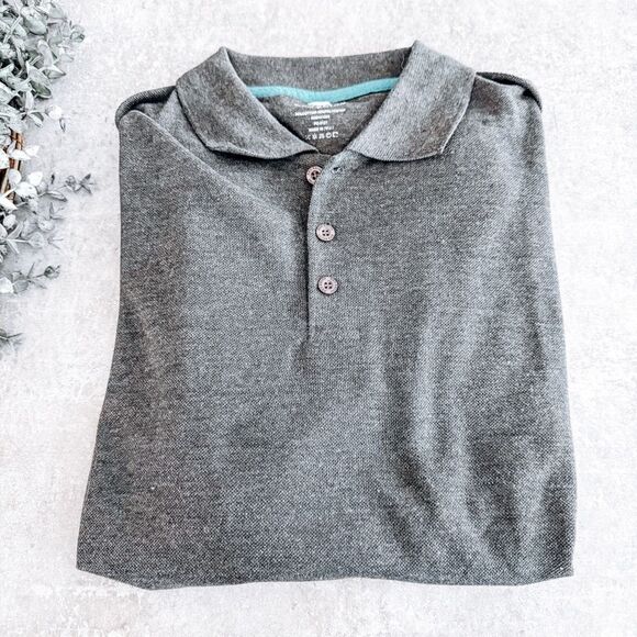 Red Rhino Grey Polo Tee Size Large - Picture 1 of 7
